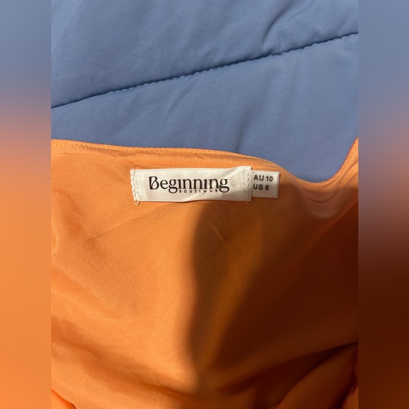 Beginning Boutique Zoella Orange Off The Shoulder Mini Dress - Picture 3 of 3